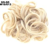 Haar Wrap, Brazilian hairextensions knotje blond M18/613#