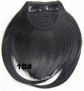 Pony hair extension clip in zwart - 1B#