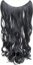 Wire hair extensions wavy zwart - 1#