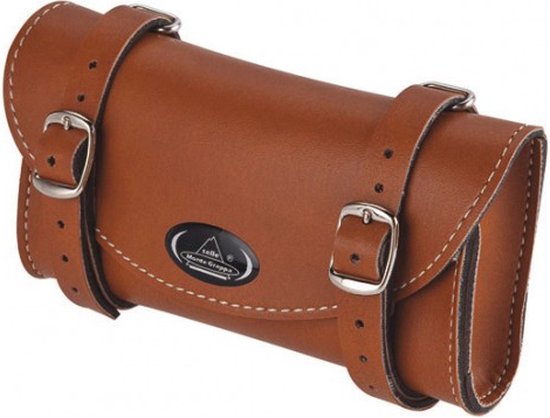 Sac de selle, cuir véritable, brun cognac - Classic Cycle