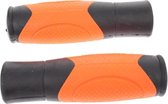 handvat 215 Comfort rubber 120 mm oranje/zwart per set