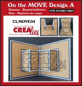 Crealies On the MOVE Design - A met rechte randen