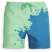 SEA'SONS - Zwembroek Jongens - Kleurveranderend - Sneldrogend - Blauw - Maat 146