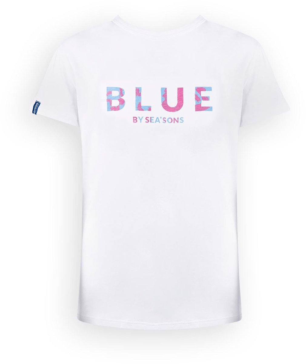 Sea'sons - True color t-shirt - Cherry-Blue - Maat S