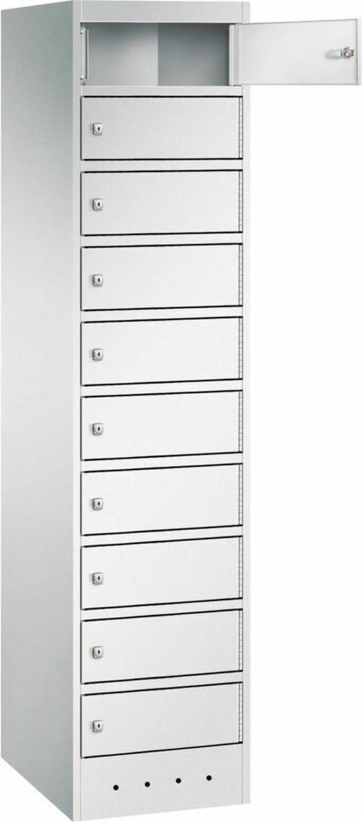 Orgami LFS laptop locker 10-vaks - 180 x 40 x 50 cm - Cilinderslot