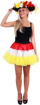 Petticoat rood/wit/geel voor dames one size