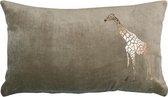 Hoyz | Giraffe Foil Lt Taupe Kussen | 30 X 50