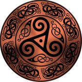 Celtic Tree - Wandcirkel Aluminium - Triskel en keltische patronen - rond 60cm - Zwart - Rosé - Pagan - Heidens - Keltisch - Magisch - Muurcirkel - Wanddeco - Dibond