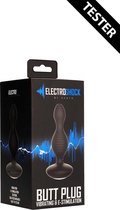 TESTER E-Stimulatie Vibrerende Butt Plug