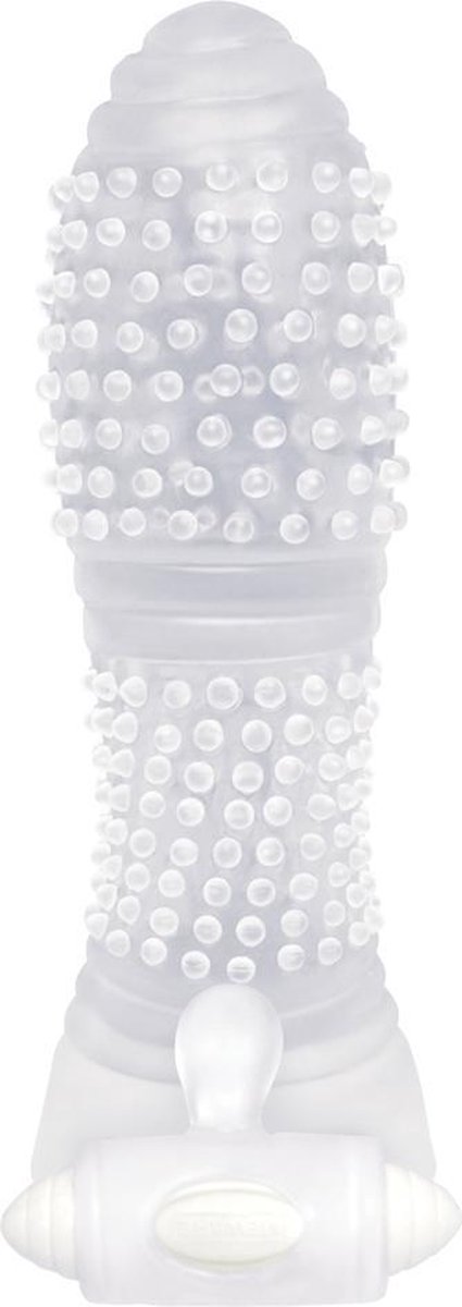 Sextenders - Vibrerende Penis Sleeve - Met Nopjes - Transparant