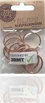 3BMT - Sleutelringen rose goud - 25 mm - set van 10