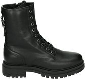 Red Rag Vrouwen Leren   Veterboots / Laarzen / Damesschoenen 71228 - Zwart - Maat 37