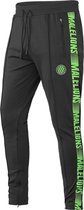 Malelions Sport Tracksuit Warming Up - Antraciet/Neon Green  - S