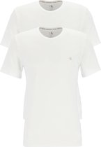 Calvin Klein CK ONE cotton crew neck T-shirts (2-pack) - heren T-shirts O-hals - wit -  Maat: M