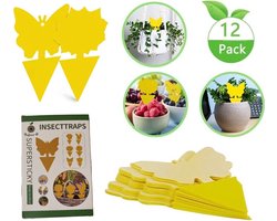Rouwvliegjes Bestrijden - Fruitvliegjes Vanger - Varenrouwmug Bestrijden - Vliegenvanger - Insectenval - Insectenvanger - 12 stuks