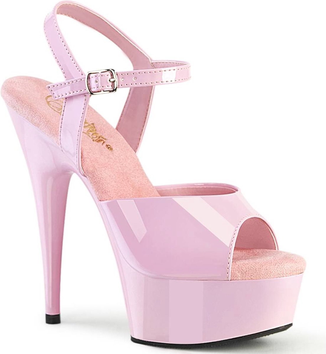 Pleaser - DELIGHT609 Sandaal met enkelband - US 11 - 41 Shoes - Roze