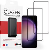 2-pack BMAX geschikt voor Samsung Galaxy S23 Screenprotector - Full Cover - Gehard glas - Apple screenprotectors - Telefoonaccessoires - Telefonie & Accessoires - Beschermglas - Glas screenprotectors - Zwart