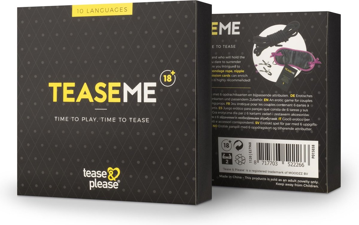 Tease & Please TEASEME - Geel - Erotisch Bordspel