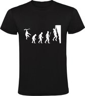 Rockclimbing evolution Heren T-shirt - klimmen - muurklimmen - rotswand - boulderen - wandklimmen