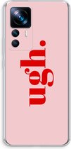 Case Company® - Hoesje geschikt voor Xiaomi 12T Pro hoesje - Ugh - Soft Cover Telefoonhoesje - Bescherming aan alle Kanten en Schermrand