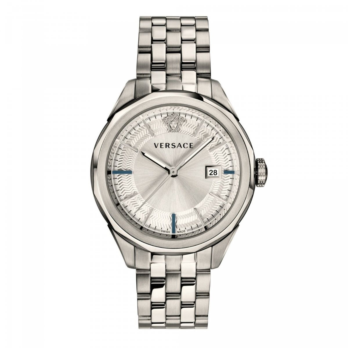 Versace VERA00518 horloge mannen - Roestvrij Staal - zilver