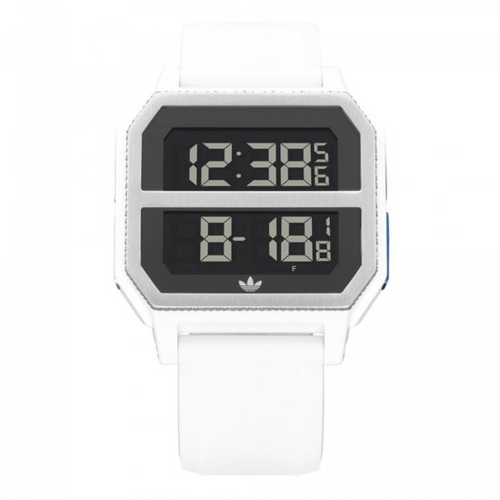 Adidas Z16-3273 horloge mannen - Plastic - wit