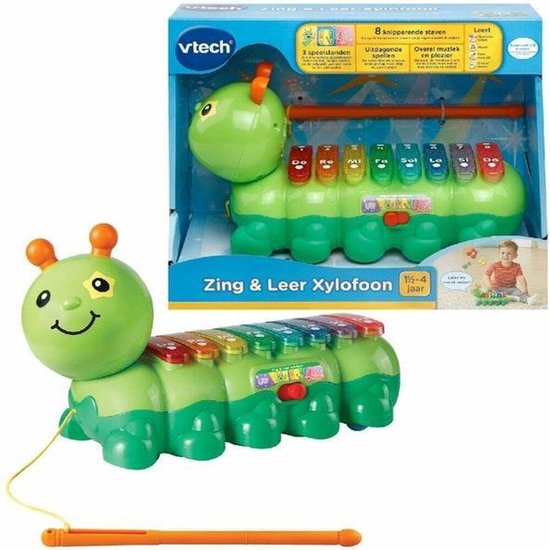 VTech Baby Zing & Leer Xylofoon - Baby Muziekinstrument - Baby Muziek Speelgoed - 1,5 tot 4 Jaar - VTech