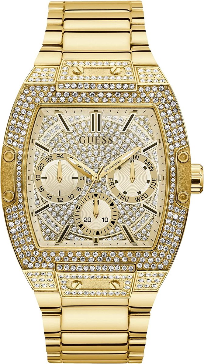 Guess Phoenix GW0094G2 Horloge - Staal - Goudkleurig - Ø 46.5 mm