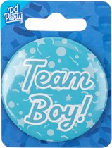Kleine button | Team boy | blauw