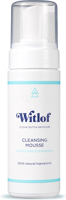Witlof Cleansing Mousse 50ml, met korenbloem en frangipani en 100% natuurlijke ingrediënten.