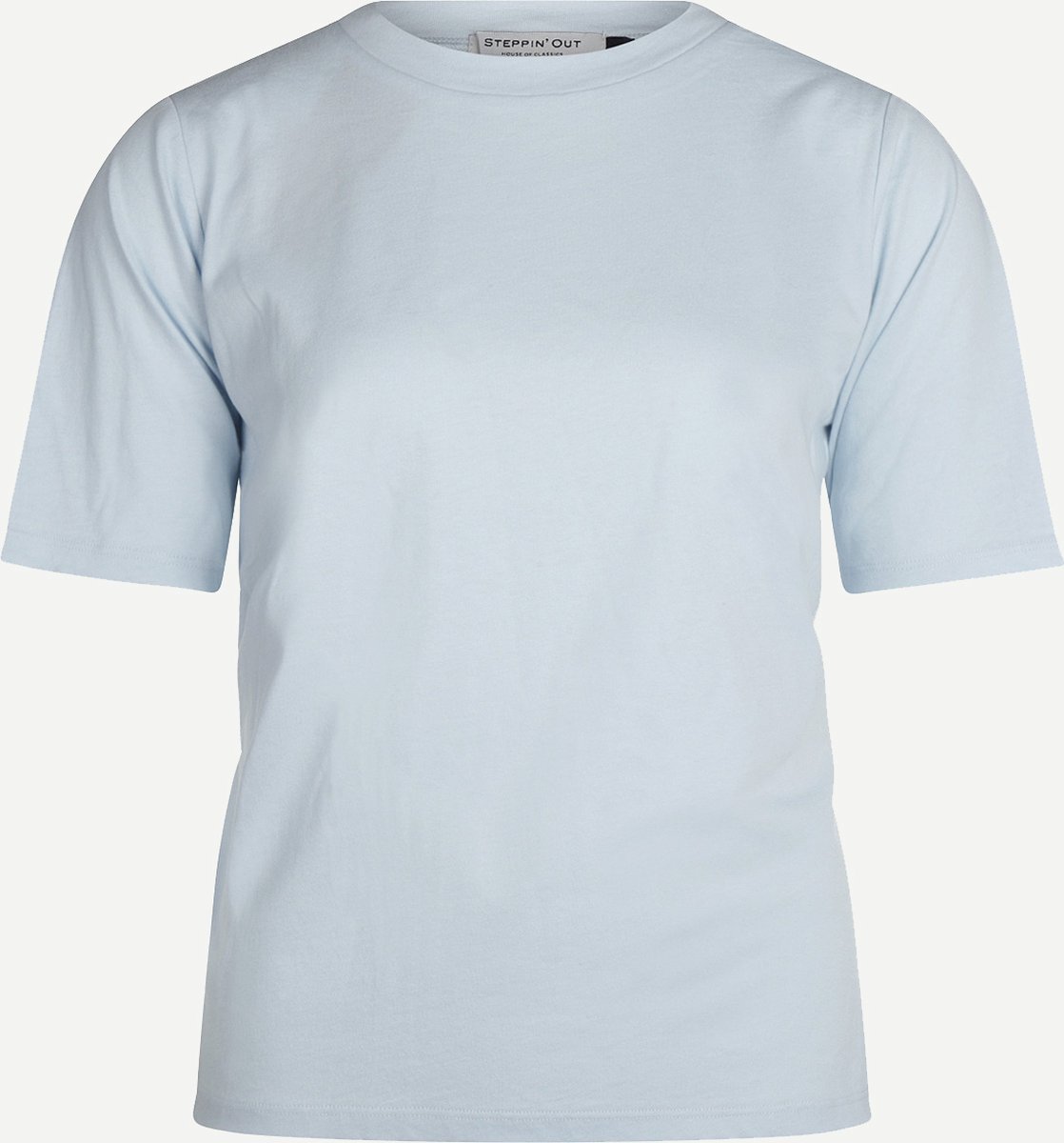 Steppin' Out Lente/Zomer 2023 T-shirt Alison T-shirt Vrouwen - Regular fit - Katoen - Light Blue (L)