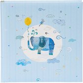GOLDBUCH GOL-15462 TURNOWSKY Babyalbum BLUE ELEPHANT (zonder tekst) als Fotoboek, 30x30 cm, 60 witte bladzijden