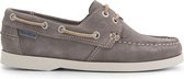 Travelin' Penzance Damesschoenen mocassins Suede Leer - instappers vrouwen - Grijs leer - Maat 43