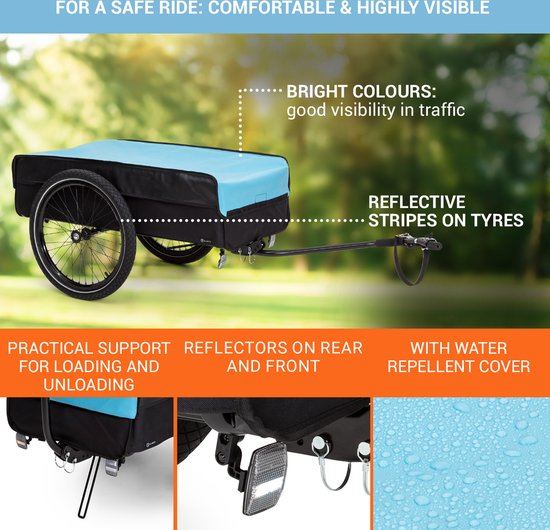 4goodz Aanhangwagen koppeling transportaanhanger fietskar bolderwagen
