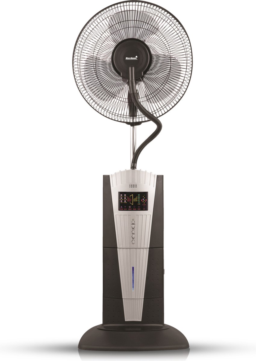 MaxxHome FT40 Mistventilator - Statiefventilator - ventilator met Mist - 3in1 - 80 Watt