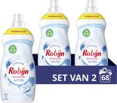 Détergent liquide Robijn Klein & Powerful Radiant Wit - 2 x 34 lavages - Paquet économique