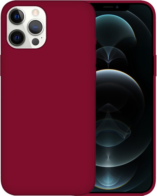 Hoesje geschikt voor iPhone 14 Pro - Backcover - TPU - Bordeaux Rood