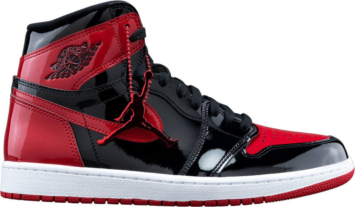 Air Jordan 1 Retro High OG Patent Bred Multikleur