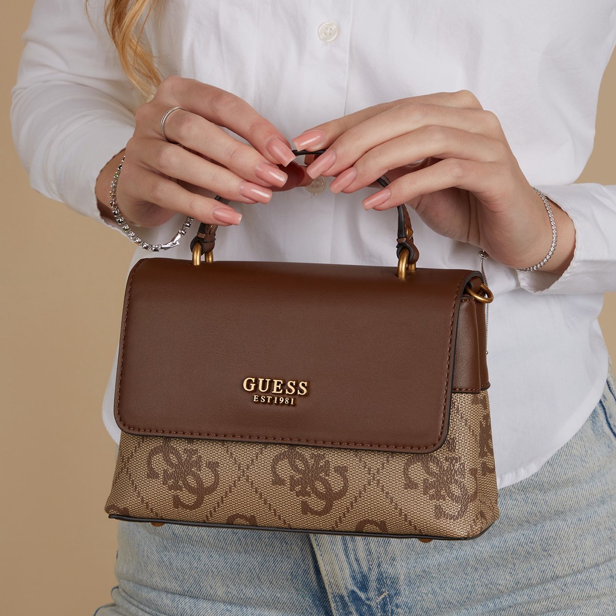 SAC À MAIN NOËLLE - GUESS pour FEMME