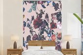 Behang - Fotobehang Bloemen - Patronen - Vintage - Breedte 225 cm x hoogte 350 cm