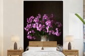 Behang - Fotobehang Kan - Bloemen - Roze - Breedte 180 cm x hoogte 280 cm