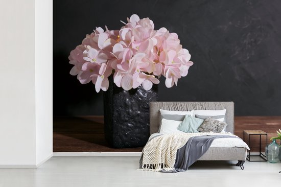 Papier Peint - Papier Papier peint photo Nature Morte - Hortensia - Rose - Largeur 525 cm x Hauteur 350 cm