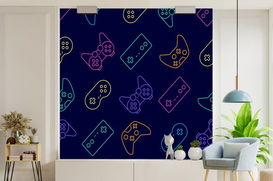 Fond d'écran - Papier peint photo Gaming - Motif - Manette - Largeur 350 cm x Hauteur 350 cm