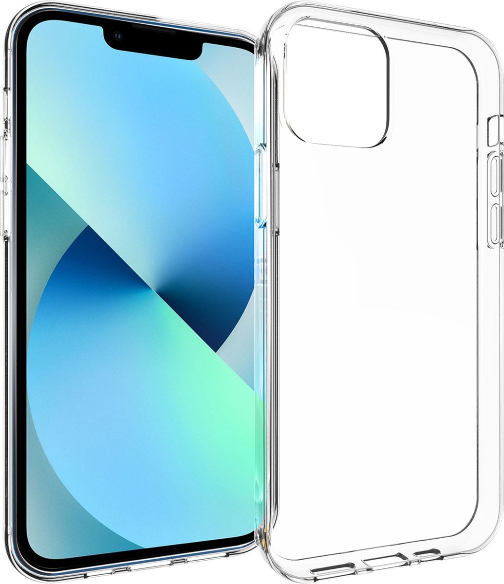 iPhone 13 Hoesje Transparant - Accezz Clear Back Cover - Shock Proof