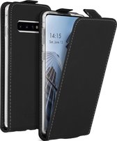 Accezz Hoesje Geschikt voor Samsung Galaxy S10 Hoesje Met Pasjeshouder - Accezz Flipcase - Zwart