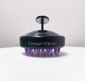 DreamGlow Siliconen Shampoo Borstel - Scalp Massager - Siliconen Haarborstel - Scalp Brush - Scalp Scrub - Massage Borstel - Hoofdhuid Massage Borstel - Head Massager - Shampoo Borstel - Zwart