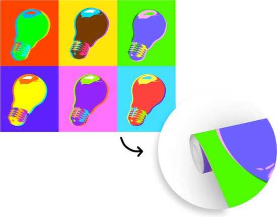 Papier peint Papier peint photo Pop Art - Popart light largeur 375 cm x hauteur 300 cm - Tirage photo sur papier peint vinyle (disponible en 7 formats) - chambre/séjour/bureau