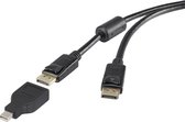Renkforce Mini-displayport / DisplayPort Adapterkabel Mini DisplayPort stekker, DisplayPort stekker 0.50 m Zwart Vergul