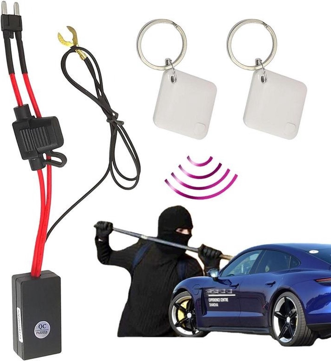 12V clé Intelligente Smart Key RFID Voiture Bouton-Poussoir