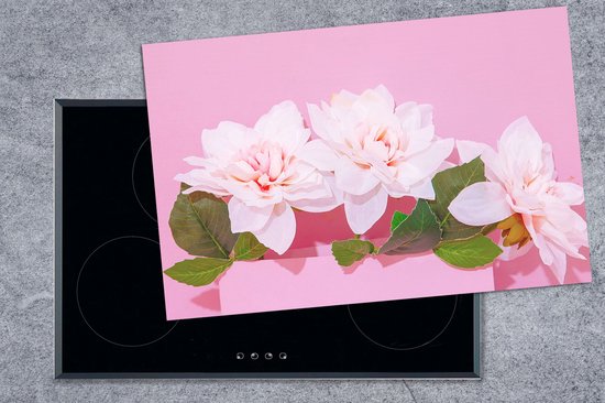 KitchenYeah® Inductie beschermer 81.2x52 cm - Bloesem - Zomer - Roze - Kookplaataccessoires - Afdekplaat voor kookplaat - Inductiebeschermer - Inductiemat - Inductieplaat mat